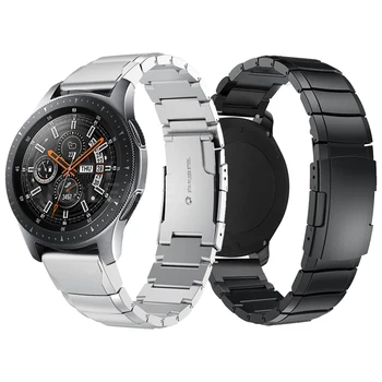 Alta qualidade Pulseira de Metal Para Samsung Galaxy Watch 46mm 42mm pulseira de Engrenagem S3 Pulseira de Aço Inoxidável Pulseira de 20mm 22mm