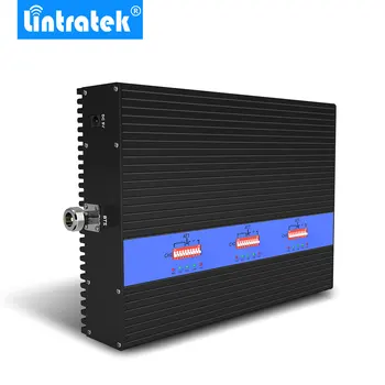 Lintratek Poderoso 80dB Reforço de Sinal Tri-Band GSM DCS UMTS 900Mhz 1800Mhz 2100mhz 2G 3G 4G Móvel Repetidor Amplificador de Sinal .