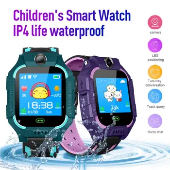 Com Câmera, Anti-Lost Kids Smart Watch Vida Impermeável LSB Posicionamento da Estação Base Tracker S0S SIM Chamada Smart Watchs