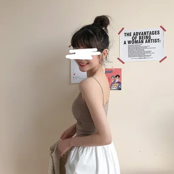 Camis Mulheres Sexy Crop Top de Todos-jogo da Malha de Espaguete fita para o Sólido Estilo coreano Ins Moda Womens Chique Camisolas Nova moda Casual