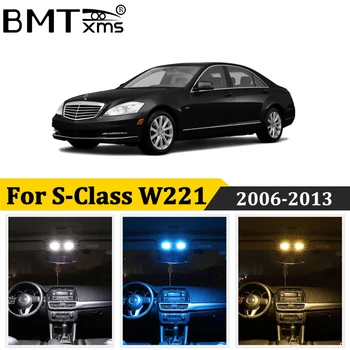 BMTxms 20Pcs Carro LED Interior Mapa Cúpula Lâmpadas Kit Canbus Para Mercedes classe S W221 Limousine Nenhum Erro Plug and Play