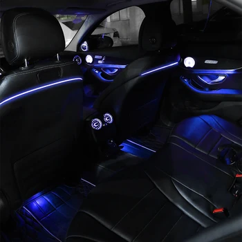 Para a Mercedes novo C/GLC-Classe w205 x253 c200 modificado encosto atmosfera lâmpada original luminoso assento traseiro luz de modificação