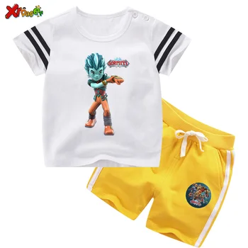 Crianças de Ternos de Vestuário, Gormitis Traje Conjunto de T-Shirts+Calça para Bebê Menino com Roupas de Menina Meninos Curto Sportswear, Roupas Curtas Terno 2020