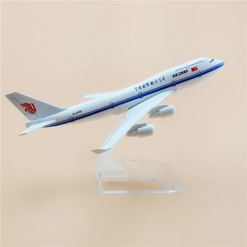 16cm de 1:400 Escala de Aviões da Air China Boeing B747 Metal Fundido Modelo de Avião da Aviação Decoração Colecionáveis