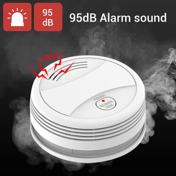 Wi-fi Smart Detector de Fumaça com Controle Remoto Tuya Vida Inteligente APP Sensor de Fumaça, Sensor de Alarme sem Fio, Detector de Sistemas de Segurança Rookmelder
