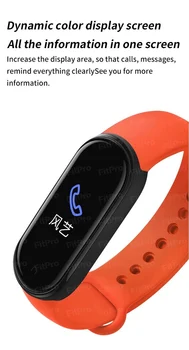 Impermeável M5 Inteligente Pulseira De Frequência Cardíaca Pedômetro Sono Monitor De Pressão Arterial Smart Watch Band Sport Tracker Pulseiras