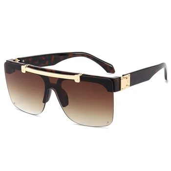 2020 Luxo Steampunk sem aro dos Óculos de sol das Mulheres do Vintage Punk Sol Óculos de Homens, Óculos de sol Oculos Feminino Lentes Gafas De Sol UV400