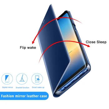 Luxo com Vista Smart Flip Case Para Samsung Galaxy A10 fundas original Suporte Magnético de Couro Etui A 10 SM A105 A105F Tampa do Telefone