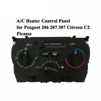 Ar Aquecedor AC do Painel de Controle do Clima Mudar para Peugeot 206 207 307 C2 Citroen Picasso 9624675377 X666633H