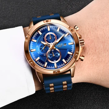 2020 Novas LIGE Mens Relógios as melhores marcas de Luxo do Cronômetro Esporte impermeável Relógio de Quartzo do Homem de Negócios de Moda do Relógio relógio masculino