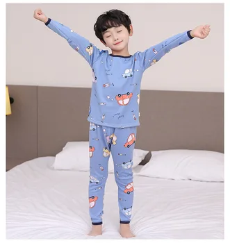 Para 1-12 Anos De Inverno Crianças Dinossauro Pijama Conjuntos De Pijamas Quentes Meninas Meninos Engrossar Pijamas De Lã De Bebê Engrossar Roupa Térmica