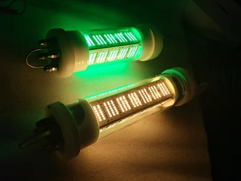 300W LED Subaquática de Pesca da Lula Luz da Noite Atraí-Submersível, Verde, Azul, Branco Pesca de Luzes LED