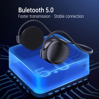 Tongdaytech Bluetooth sem Fio do Fone de Ouvido Aberto de Esportes Fone de ouvido Fones de ouvido com Microfone Cartão do TF do Apoio de Rádio FM Mp3 Para a Execução de