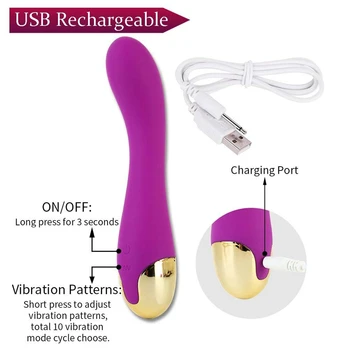 Vibrador Vibrador Adulto do Sexo Brinquedos Mulheres Vagina Massagem Masturbador Feminino Ponto G Clítoris Estimulador Recarregável USB Vibradores