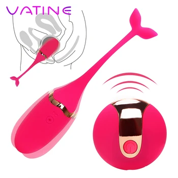 VATINE Brinquedos Sexuais para as Mulheres o Exercício Vaginal Vibração Ovo de Kegel Bola Estimulador de Clitóris USB Recarregável de Silicone Dropshipping