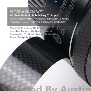 Lente de Decalque Pele Envoltório de Filme Para a Sony FE 55 f1.8 ZA Anti-risco Tampa Adesivo Protetor de Caso