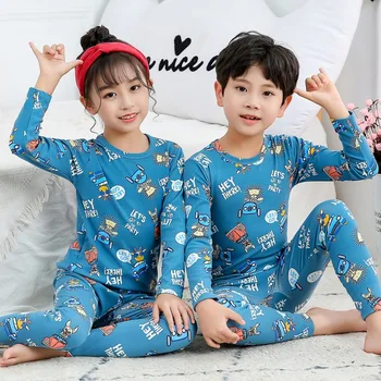 Crianças De Pijama Conjunto De Criança De Bebê Menina De Pijama De Manga Comprida Cartoon Pijamas Para Crianças De Outono Inverno De Roupa De Meninos De 3 A 4 De 5 A 9 De 10 Anos
