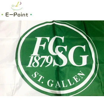 Bandeira da Suíça, o FC St. Gallen 3ft*5 pés (90*150cm) Tamanho Decorações de Natal para a Casa Bandeira Bandeira Presentes