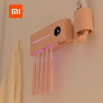 Xiaomi sothing Luz UV Esterilizador de Escova de dentes Titular de Inibição bacteriana Escova de Dente Antibacteria Automática Dispensador de pasta de dente