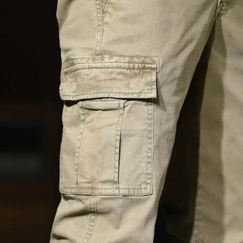 HALACOOD Marca de Moda masculina Bolsos Laterais de Carga Calças de Harém Preto Casual Masculino Corredores de Calças de Moda Casual Streetwear Calças