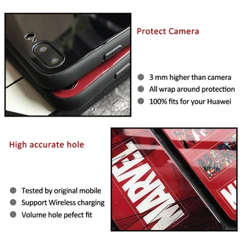 Para huawei p30 lite Caso Vidro tampa traseira tonturas imagem P20 pro caso para Huawei P9 P10 Mais P20 P30 Pro P20 P30 lite