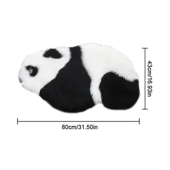 Casa de Animais dos desenhos animados de Tapete Bonito Panda Macio Crianças Jogar Tapete de tirar a Foto Prop Peludo de Lã da Almofada do Assento Fofo Tapetes 80*43CM