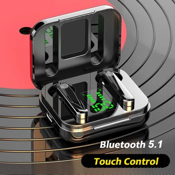 Novo TWS Fones de ouvido sem Fio Bluetooth Fone de ouvido 5.1 9D Estéreo de Toque do Fone de ouvido Sports IPX6 Impermeável Na Orelha Fones de ouvido com Microfone