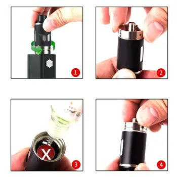 Cigarro eletrônico 100W Ajustável vape mod kit de caixa de 2600mah bateria incorporada e-Acionador de partida do cigarro do atomizador vaper