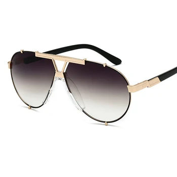 HBK 2019 Moda de Luxo Piloto Óculos de Homens, Mulheres Vintage, Óculos de Sol Feminino UV400 Clássico Tons Rave Festival de Presente