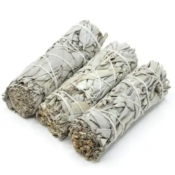 White Sage Bundles Sage Manchas De Varas Para A Casa De Fumar Purificação A Purificação E A Fragrância Meditação De Cura Manchas Rituais