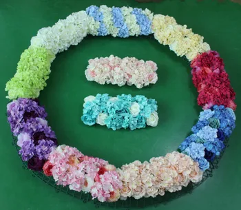 DIY flor acessórios Círculo de flores titular de Armação de Plástico Para Flores de Parede Arcos porta pano de Fundo de Plástico Dobrado sub-bastidor de Flor de Linha