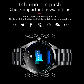LIGE 2020, a Nova Banda de Aço Smart Watch, o Coração dos Homens a Taxa de Multi-Função de Fitness Tracker IP68 Impermeável Completo da Tela de Toque do Smartwatch