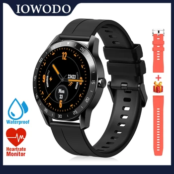IOWODO Smart Watch X1 5 ATM Impermeável de Fitness Tracker Monitor de frequência Cardíaca de Longa duração da Bateria do Relógio do Esporte para Android iOS Telefone
